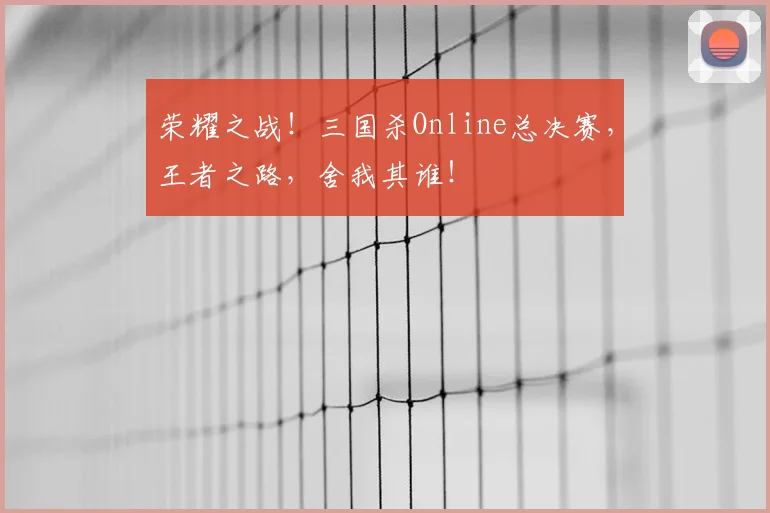 荣耀之战!三国杀Online总决赛,王者之路,舍我其谁!